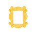 FRIENDS TV Show-  Monica's Yellow Peephole Frame. Most Memorable gift from Friends. 
