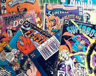 DC Comics Mystery Box with Silver to Modern Age Collectibles, Starter Kit Grab Bag, Vintage Detective Comics for Collectors