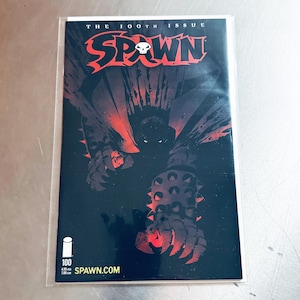 Spawn 100th Issue - Frank Miller Cover, Image Comics, Todd McFarlane, Collectible Superhero Art, Gift for Fans & Collectors, Rare Comics