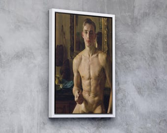 The Boxer (1914) by Konstantin Somov | Premium Framed Canvas Art | Custom Framing Options | Russian Modernist Print