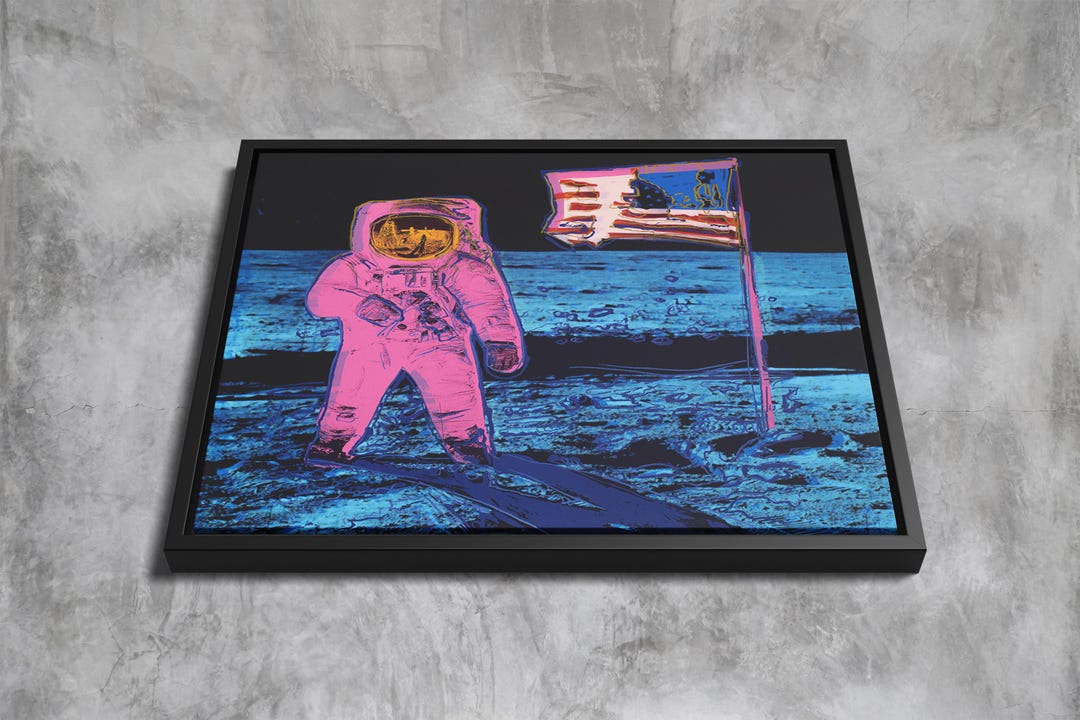 Moonwalk by Andy Warhol – Pop Art Space Icon Canvas Print, Bold ...