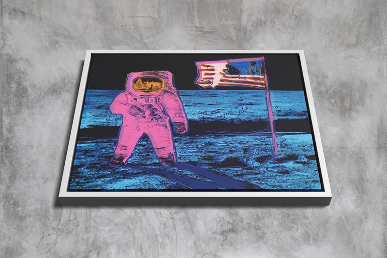 Moonwalk by Andy Warhol – Pop Art Space Icon Canvas Print, Bold ...