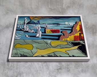 Dream of Venus by Salvador Dali , Surrealist Canvas Print, Vintage Exhibition Art, Framed Modern Wall Decor, Unique Dalí Gift Idea