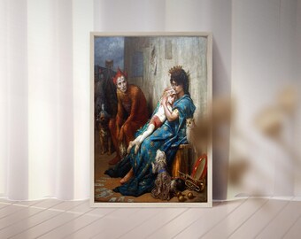 ギュスターヴ・ドレ作「アクロバット」（1874年）｜額入りキャンバス