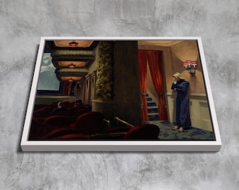 New York Movie (1939) by Edward Hopper - Premium Realism Reproduction | Framed Artwork for Modern Decor