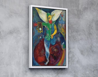 The Juggler (1943) by Marc Chagall – Surreal Circus Canvas Print, Colorful Expressionist Wall Art, Whimsical Framed Home Decor, Dreamy Vibes