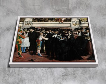 エドゥアール・マネ作「オペラ座の仮面舞踏会」（1873年） | 額入り