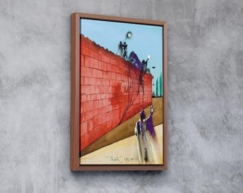 Ulysses and Telemachus by Salvador Dalí, Surrealist Canvas Art, Mythological Wall Decor, Framed Dalí Poster, Unique Surreal Gift Idea