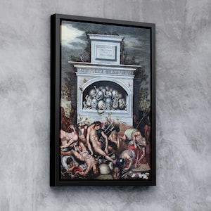 Vanitas Allegory by Valentin Wagner | Thought-Provoking Symbolist Art | Framed Canvas Wall Decor & Premium Reproduction | Ready to Hang