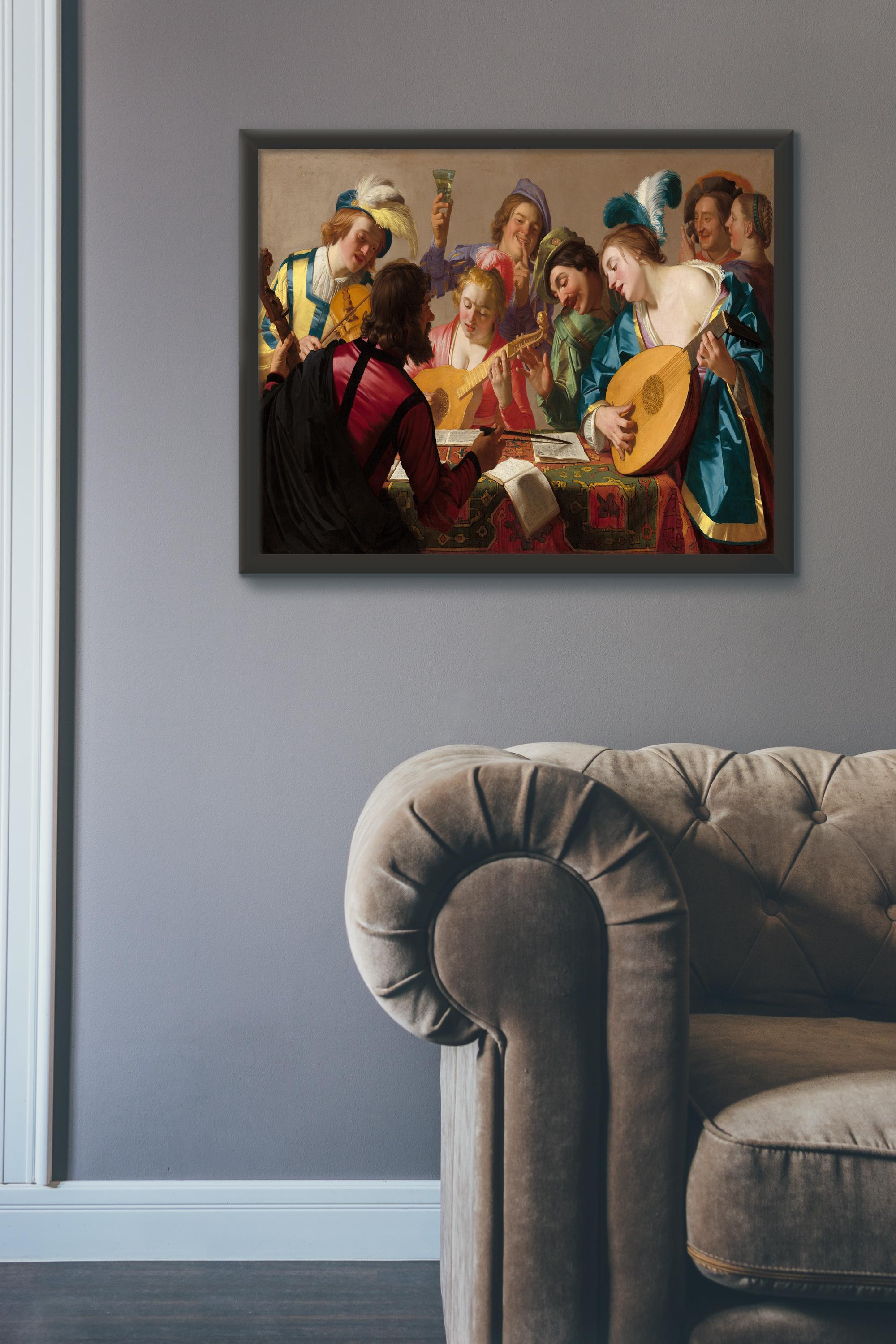 The Concert (1623) by Gerard Van Honthorst | Framed Canvas Wall