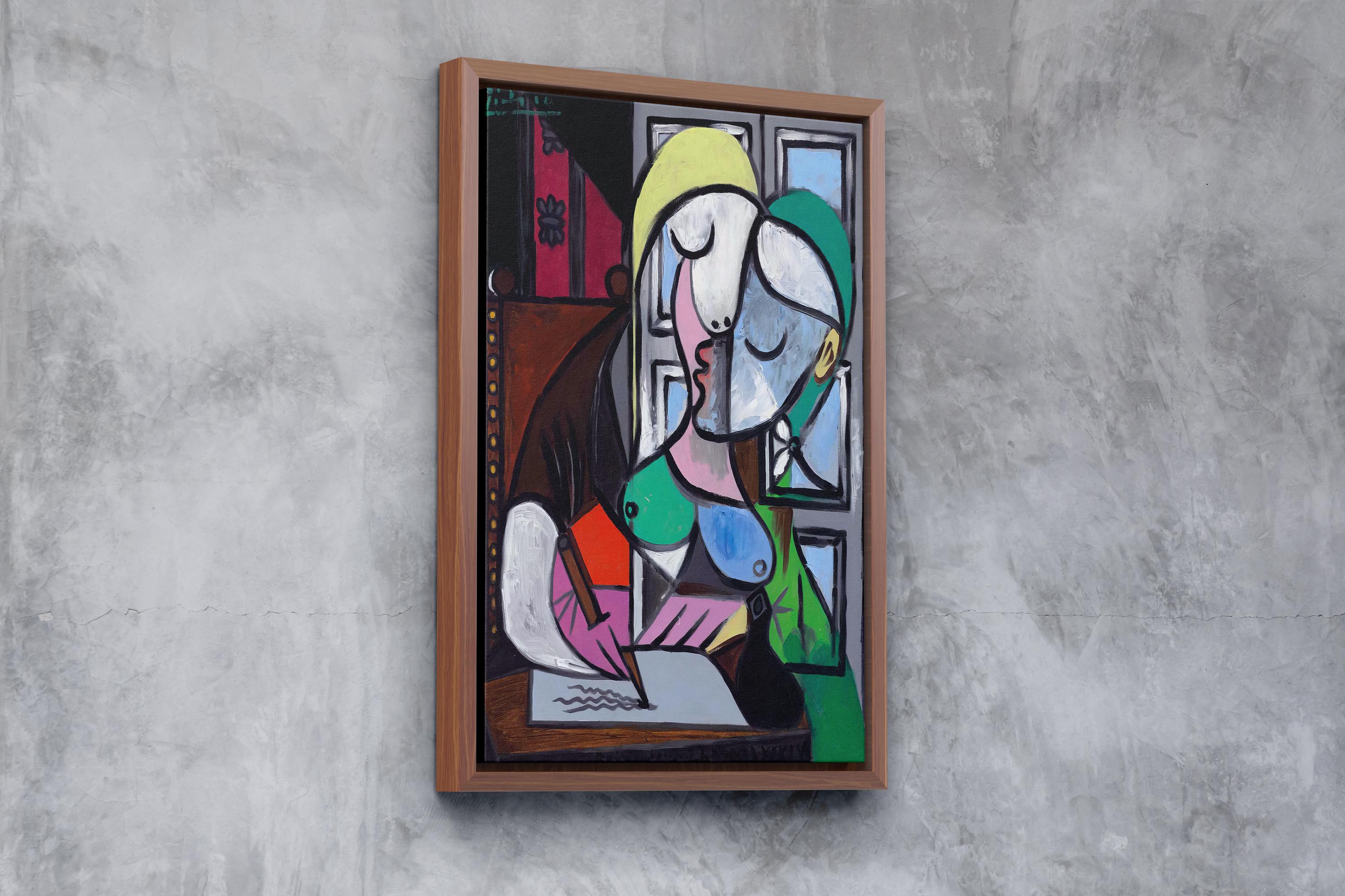 Pablo Picasso Woman Writing , Marie-therese Art Print , Cubist