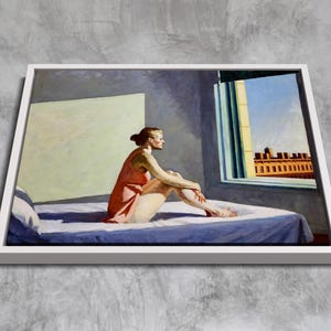 Morning Sun (1952) by Edward Hopper | Canvas Art | A Quiet Reflection of Early Morning Light | Premium Reproduction | Custom Framing Options