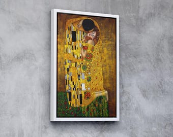グスタフ・クリムト「接吻」複製画 クリムト壁アート オリジナル