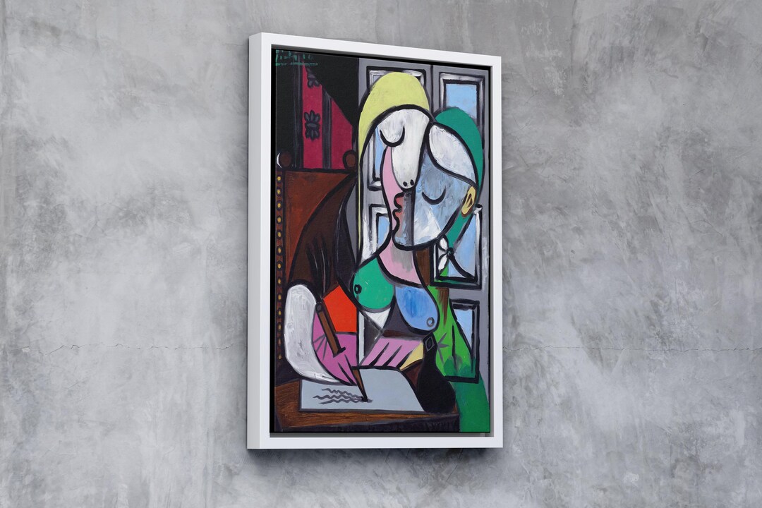 Pablo Picasso Woman Writing , Marie-therese Art Print , Cubist