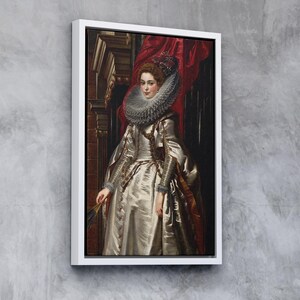Marchesa Brigida Spinola Doria (1606) by Peter Paul Rubens | Baroque Aristocratic Portrait | Framed Canvas Wall Decor & Premium Reproduction