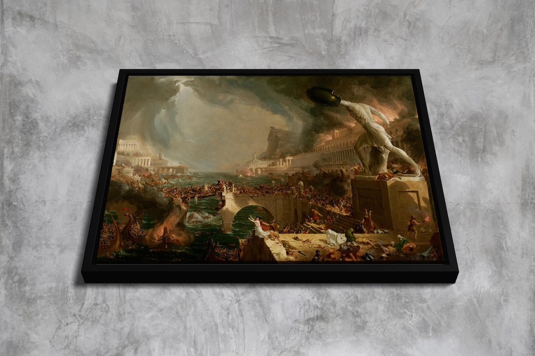 Thomas Cole: the Course of Empire – Destruction (1836) | Premium Canvas ...
