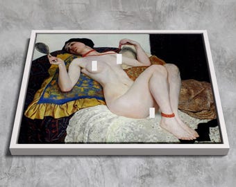 The Coral Necklace (1914) by Wilhelm Gallhof | Premium Framed Canvas Art | Custom Framing Options | Art Nouveau Print
