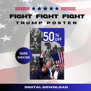 Patriotic Poster, Trump Poster, Instant Download, Pro Trump Poster, Trump Wall Art, Trump Political Art, Political Poster Trump