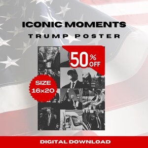 Patriotic Poster, Trump Poster, Instant Download, Pro Trump Poster, Trump Wall Art, Trump Political Art, Political Poster Trump