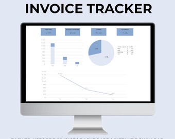 Invoice Tracker Excel Template | Billing Log, Payment Tracker & Business Organizer