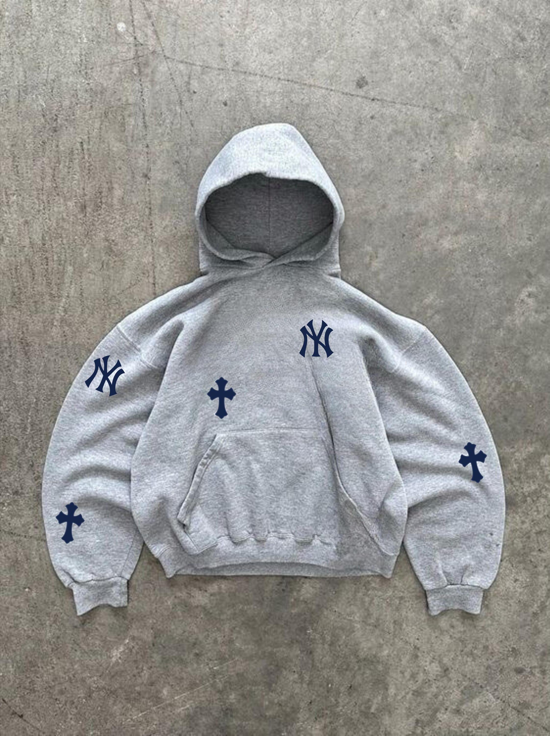 Yankees Y2K Hoodie, 90s Vintage New York Oversized Hoodie Yankees Y2K Hoodie, 90s Vintage New York Oversized Hoodie