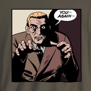 Retro Horror Comic Book T-Shirt: Boogey Man Graphic Tee, Funny Halloween Shirt