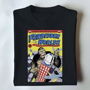 King Kong Comic Book Cover T-Shirt: Retro Gorilla Rampage