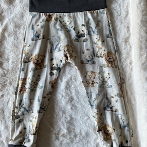Children&#39;s trousers, bloomers, size 98-104, jersey, cute clothes, trousers for girls and boys, animal children, Africa, elephant, lion, tiger, giraffe