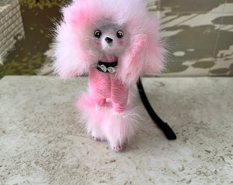 Barbie or Fashion Doll pet poodle OOAK handmade