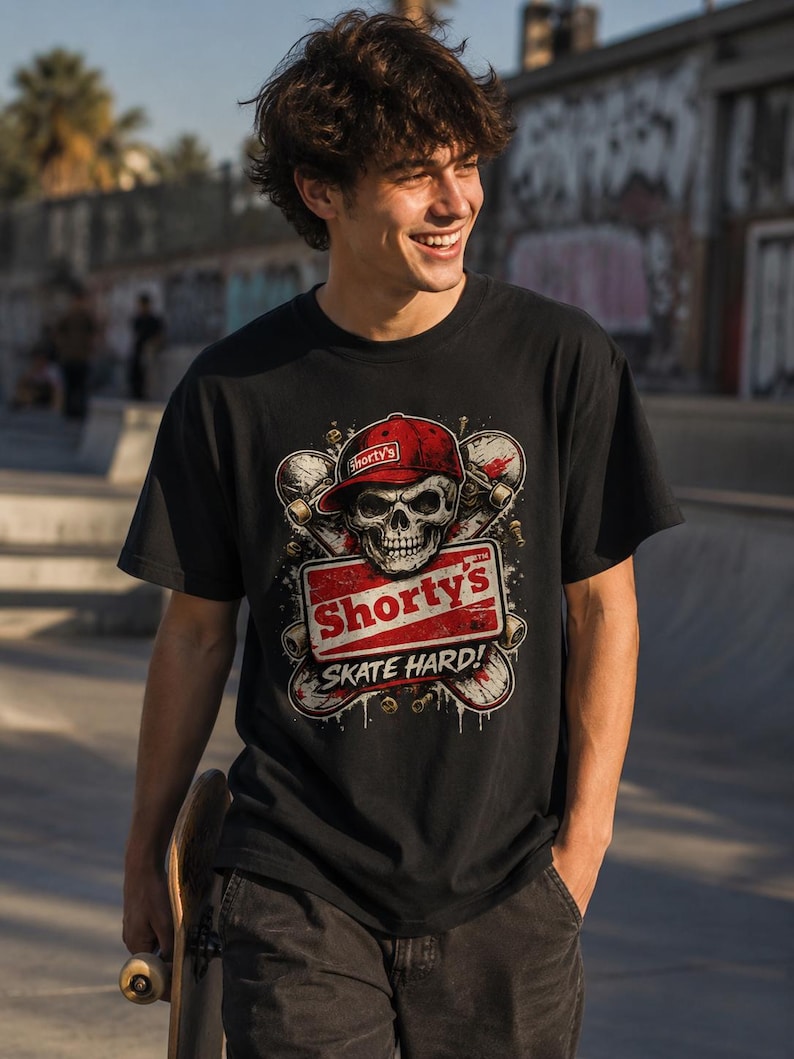 T-shirt graphique vintage skate, T-shirt streetwear rétro, T-shirt décontracté oversize, T-shirt graphique unisexe style années 90, Cadeau pour skateur image 2
