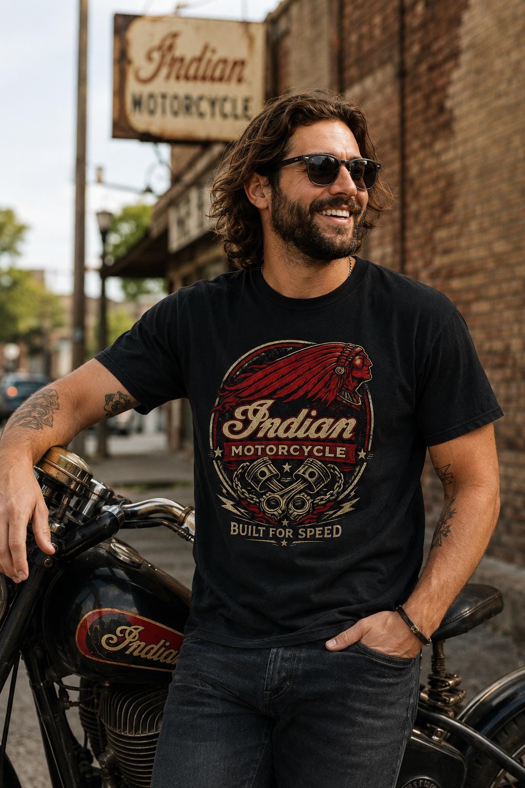 Motorcycle Shirt Black, Motorcycle T Shirt, Biker Tee, Mens