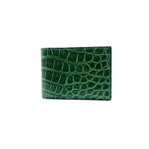 Portefeuille en cuir d'aligator haut de gamme – Artisanat artisanal exquis