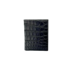 Portefeuille noir luxe en aligator