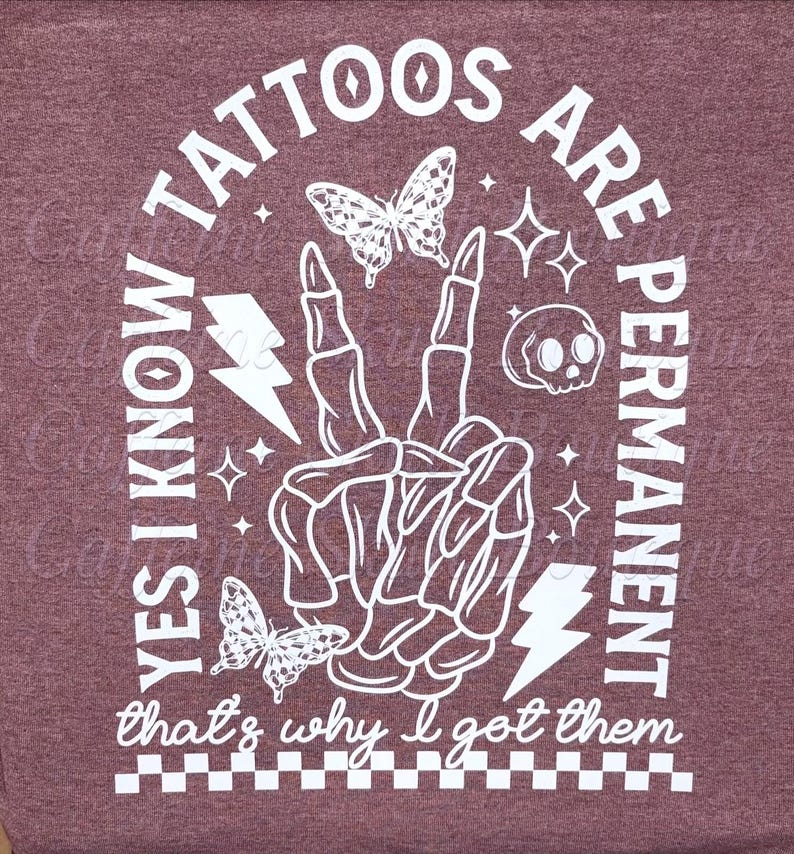 Tatoeages zijn permanent, daarom heb ik ze, grappige tattoo-hoodie, getatoeëerd meisje, ik hou van tatoeages, tatoeages zijn trashy, sarcastische hoodie afbeelding 4