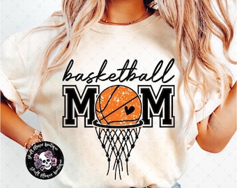 Basketball mom shirt, glitter basketball, basketball mom swag, basketball with a  Heart, cute basketball mom shirt