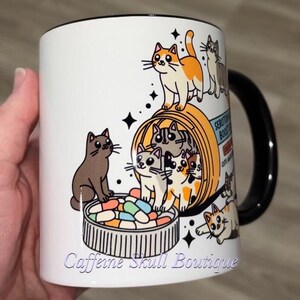 Cat mom mug, Funny cat mug, seratonin booster, Cat lover, cat lover gift, cat lover mug image 2