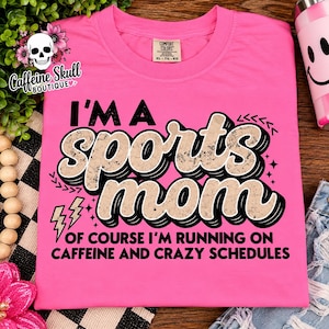 Soy una mamá deportista (camiseta), mamás deportistas (camiseta), mamás deportistas agotadas (camiseta), mamá divertida (camiseta), mamá de fútbol, ​​mamá de béisbol, mamá de hockey, mamá de atletismo