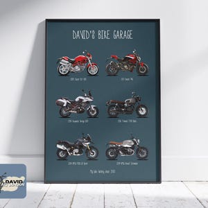 Motorrad Kunstgeschichte Meine Fahrradsammlung Kundenspezifische Fahrrad-Garage Wunschliste Liebte Fahrräder im Besitz Meine Motorrad-Wand-Kunst Kundenspezifische Motorrad-Liste