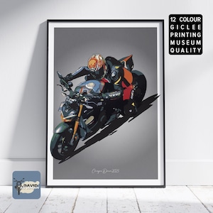 Motorbike Personalised Digital Artwork Custom Motor Art Print Motorcycle Collection Your Own Photo In a Unique Artwork Gift Best Ride Day