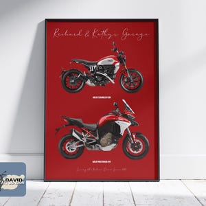 Motorrad-Kunst Meine Garage Motorrad-Wunschliste Biker-Geschenk gehegten Fahrräder im Besitz Seine & Hers Fahrräder Mein Fahrrad-Wand-Kunst Maßgeschneiderte Fahrrad-Kunst