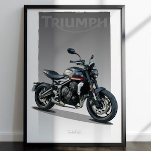 Triumph Trident 660 Motorbike Sketch – Hand-Drawn Digital Art. A unique sketch for the Motorbike rider and Enthusiast. (Digital File)