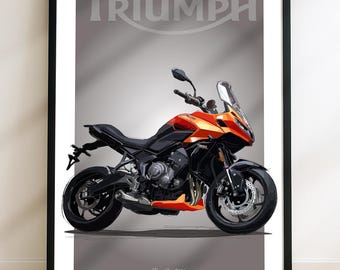 Triumph Tiger Sport 660 Motorbike Sketch – Hand-Drawn Digital Art. A unique sketch for the Motorbike rider and Enthusiast. (Digital File)