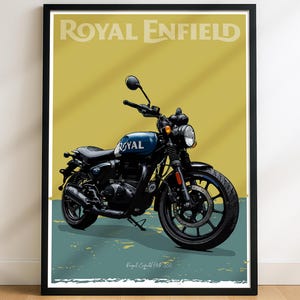 Boceto de la motocicleta Royal Enfield Hntr 350 – Arte digital dibujado a mano. Un boceto único para el motociclista y entusiasta. (Archivo digital)