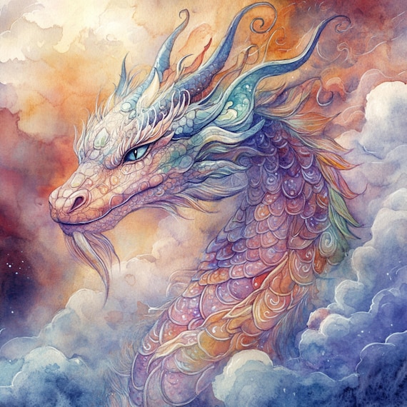 10 印刷可能な雄大なドラゴン、空中のドラゴン、ファンタジードラゴン