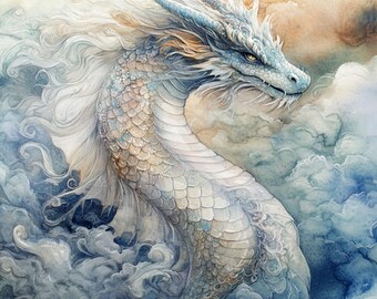 10 印刷可能な雄大なドラゴン、空中のドラゴン、ファンタジードラゴン