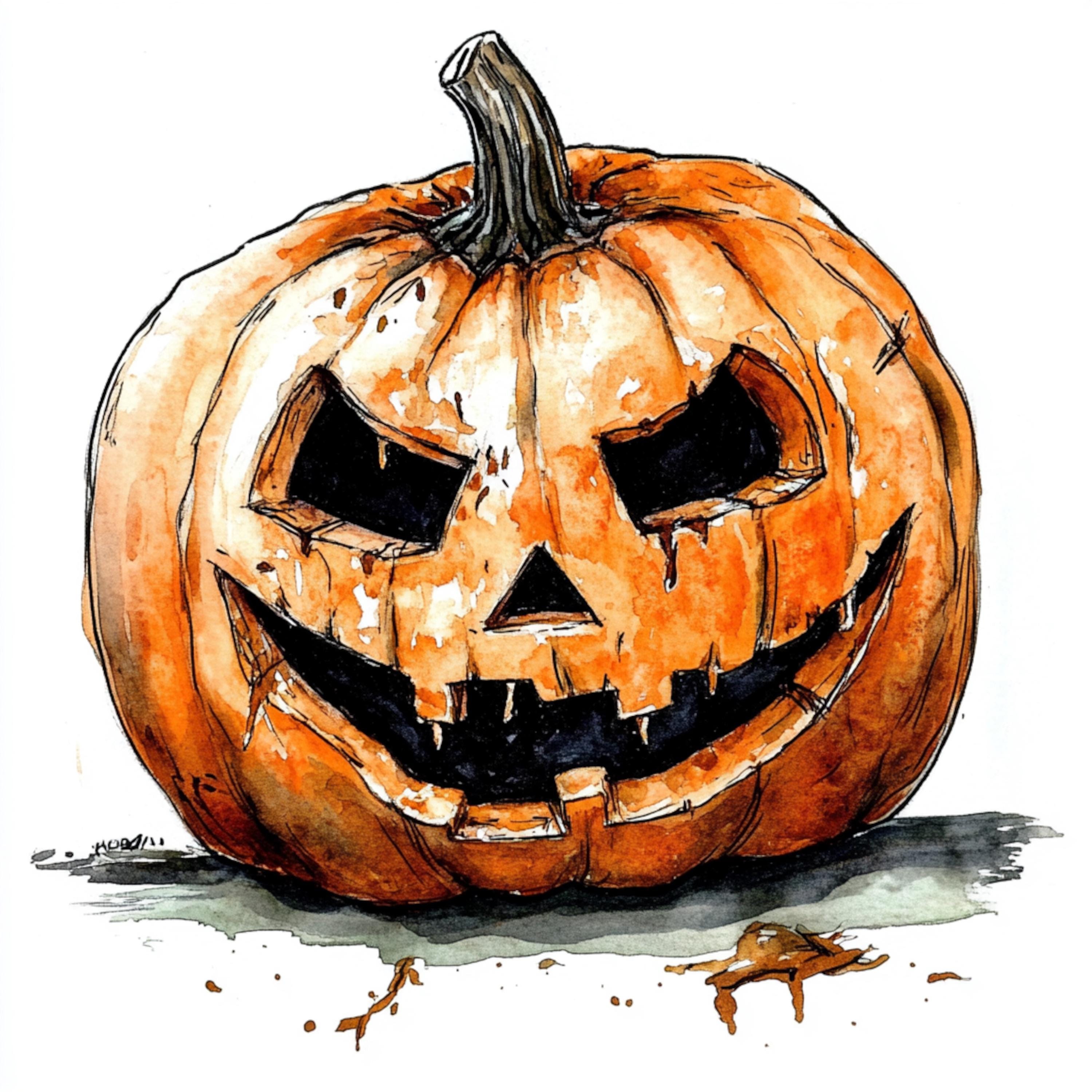 Cute and colorful jack o'lantern clipart
