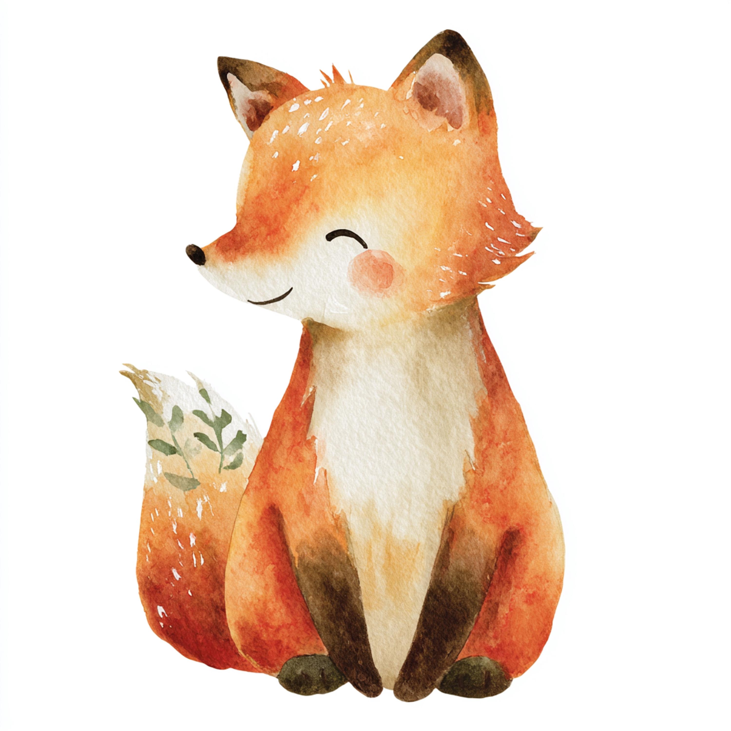 10 Printable Sweet Woodland Fox Watercolor Fox Cute Fox Clipart Boho 10-printable-sweet-woodland-fox-watercolor-fox-cute-fox-clipart-boho