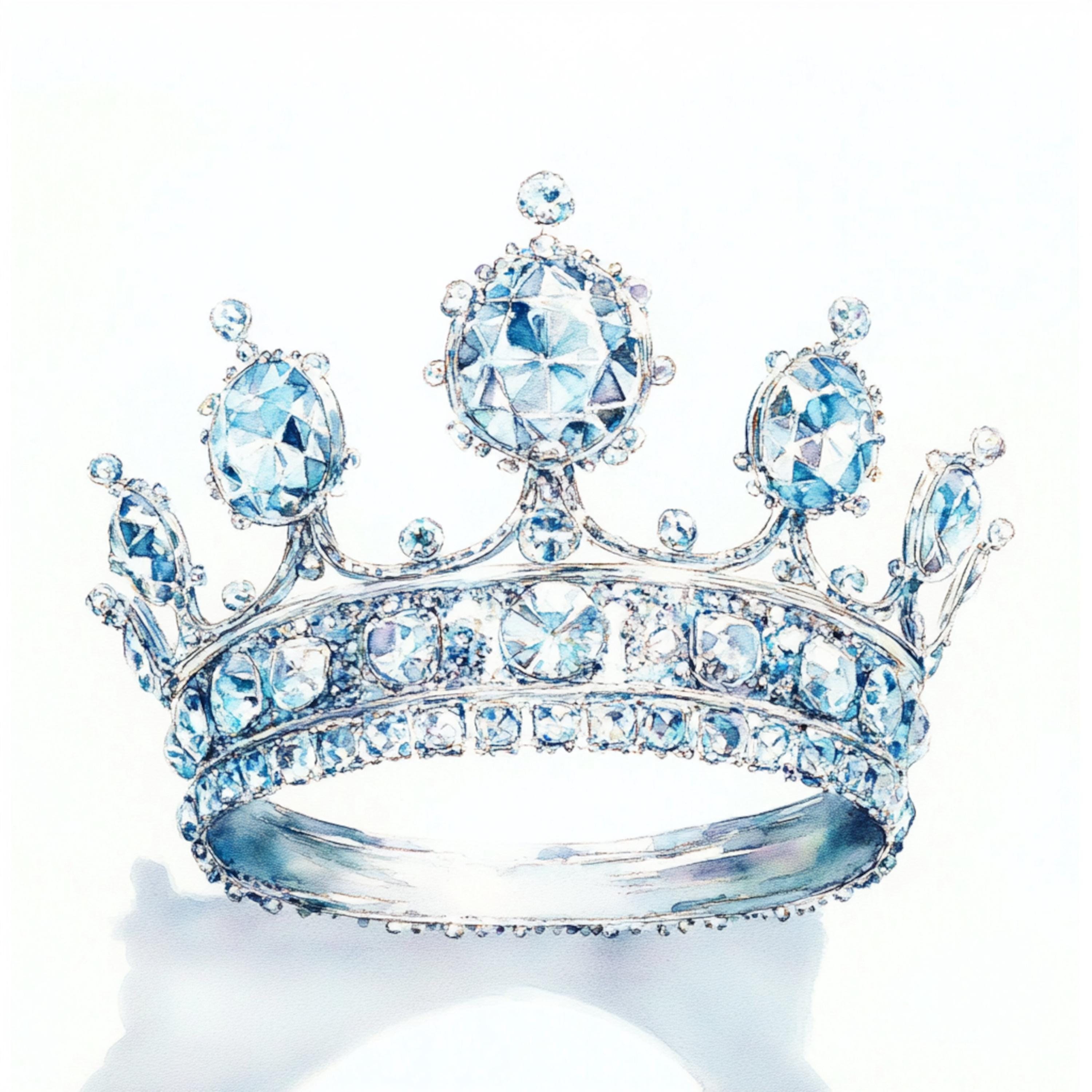 12 Printable Diamond Crown, Crown Clipart, Create gift card, Diamond Crown print, Crown decor, DIY gift card, Commercial Use