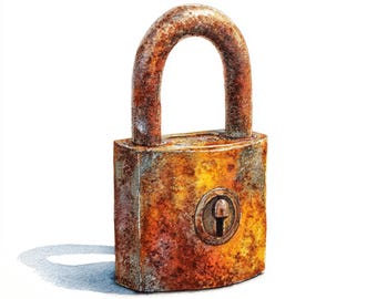 10 cadenas imprimables, cadenas aquarelle, impression de cadenas rouillé, fichiers JPG de haute qualité, téléchargement numérique, créations en papier, usage commercial