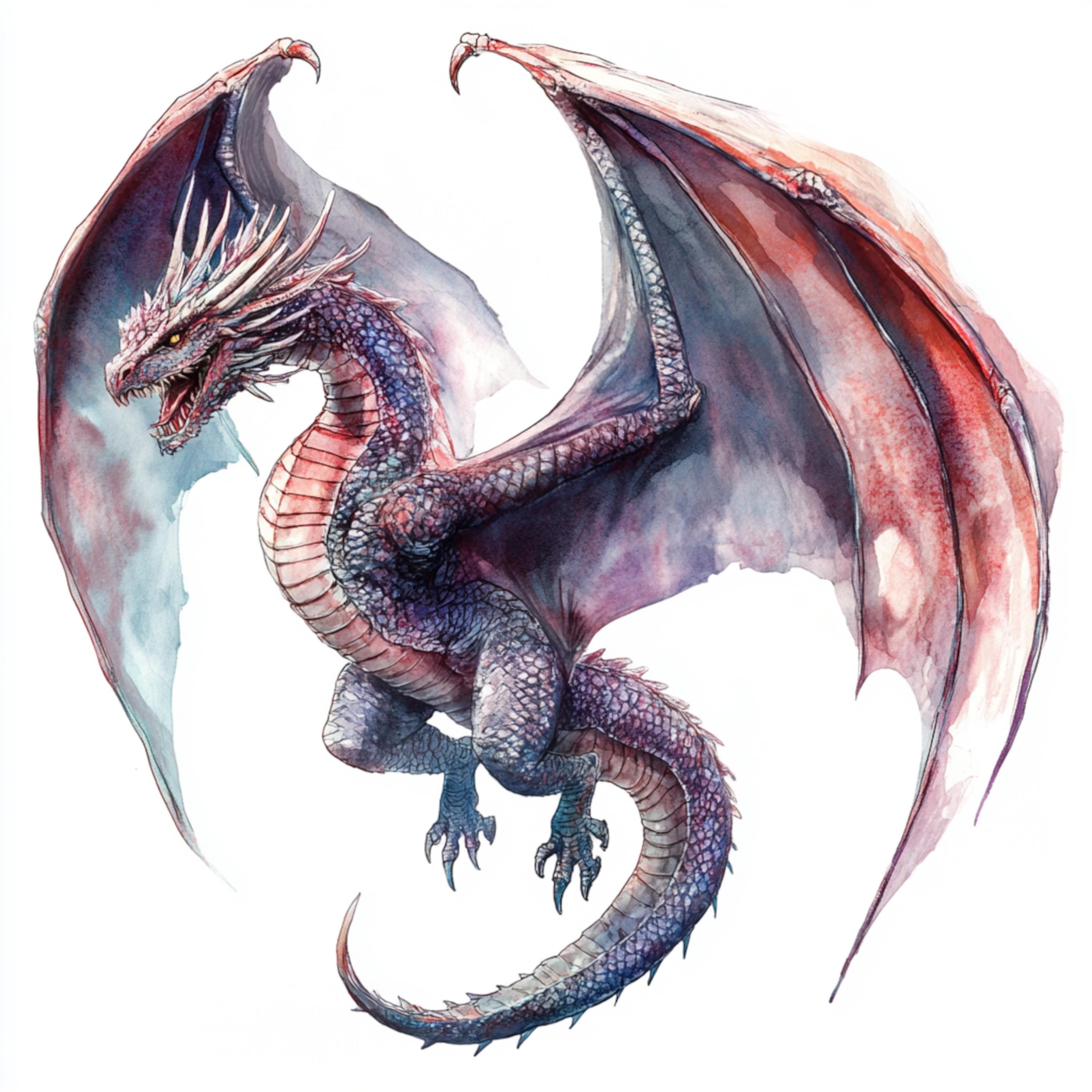 10 印刷可能な雄大なドラゴン、空中のドラゴン、ファンタジー ドラゴン